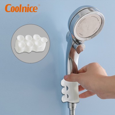 Home Hotel Adjustable Reusable Vacuum Suction Cup Wall Mount Holder Silicone Shower Head Holder